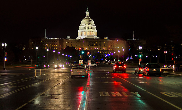 US Capitol in the Rain