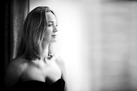 Ieva - Cinematic black and white profile portrait of Ieva by photographer Ludo Segers