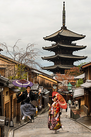 Some future Japanese husbands jump