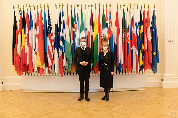210127 Foreign Minister Gabrielius Landsbergis OECD Paris  850_7053 Photo © Ludo Segers