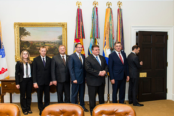 PM Algirdas Butkevičius Roosevelt Room White House  © Photo Ludo Segers