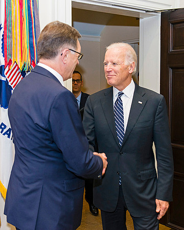 President Joe Biden and PM Algirdas Butkevičius Roosevelt Room White House 53 © Photo Ludo Segers