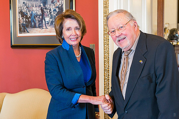 Speaker Nancy Pelosi and Professor Landsbergis Ambassadors Pavilionis  65 Photo © Ludo Segers  BATCH removed