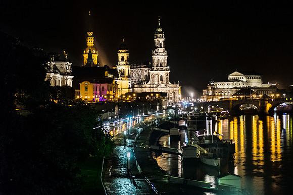 Rainy Evening in  Dresden