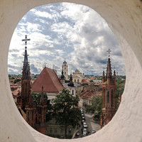 Vilnius from the Church of St Francis from Assisi (Bernardinai)