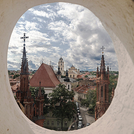 Vilnius from the Church of St Francis from Assisi (Bernardinai)