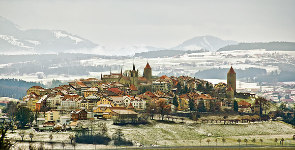 Romont, CH  Metal back