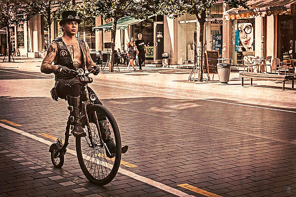 Donatas bike ride in Vilnius
