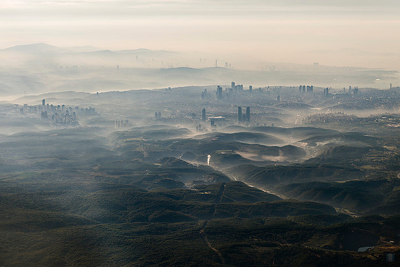 Istanbul Morning aluminium 50 x 100 cm