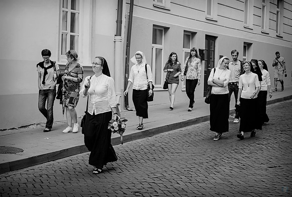 Vilnius  Evening Scene, Lithuania 30 x 45 cm