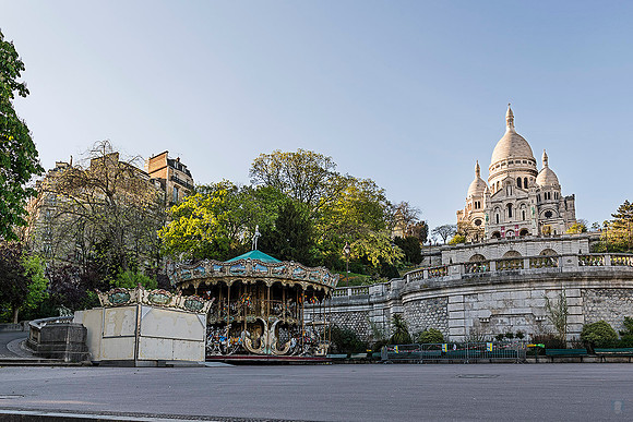 20200415  Paris Sacre Coeur 18th Lockdown  3352 Photo © Ludo Segers