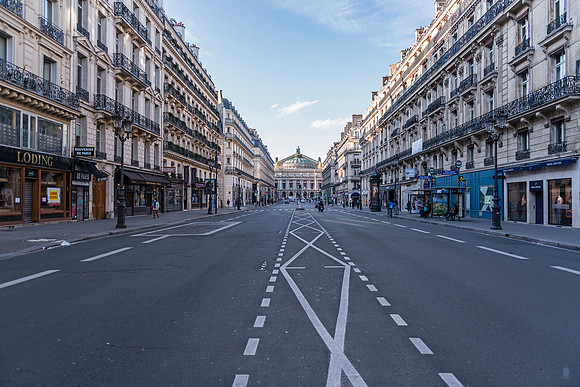 20200315 Toward the Opera in Paris Corona Virus Lockdown 2889 Photo © Ludo Segers