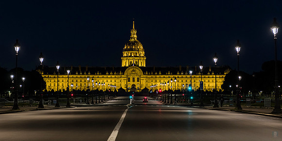 20200506 Insta Les Invalides at night during lockdown 4068 Photo © Ludo Segers