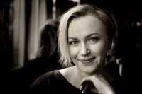 Ausra Classic fine art monochrome portrait of Ausra, exploring the un-staged look