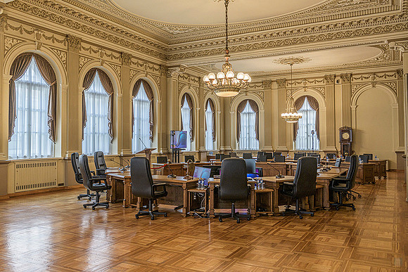 Lithuania’s Central Bank Palace during Open House Vilnius © Ludo Segers Photography