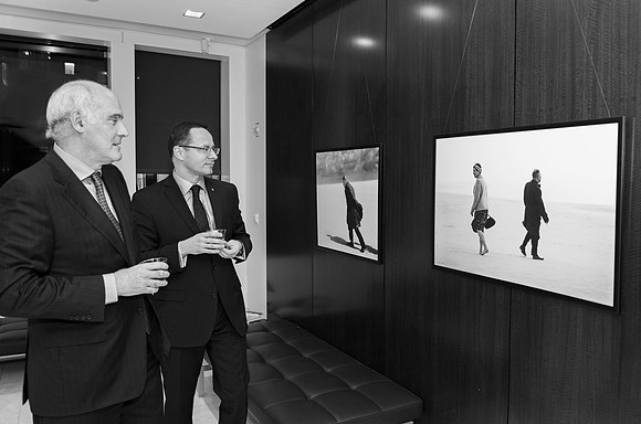 Lithuanian Ambassador with EU Ambassador at EU Representation