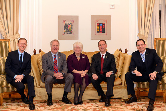 Baltic Ambassadors meeting Congressman Skimkus and Schiff